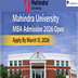 Mahindra University MBA Admission 2026 Extended to March 15, Apply Now at mahindrauniversity.edu.in